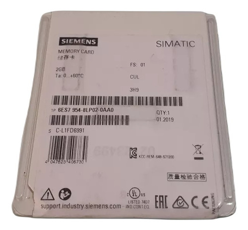 Memory Card Mmc 6es7 954-8lp02-0aa0 Para Siemens.