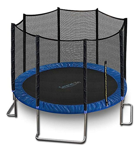 Trampolín Para Niños De Patio Trasero Serenelife Sltra8bl