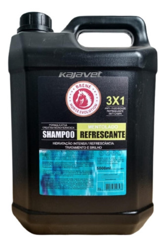 Shampoo Refrescante Mentolado 5l - Brene Horse