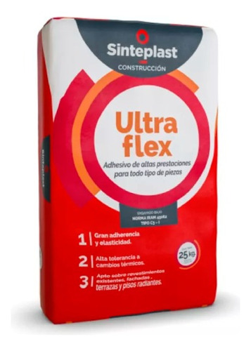 Ultra Flex Sinteplast Construcción | 25kg