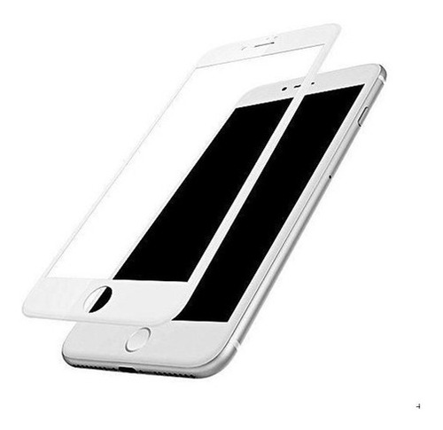 Pelicula De Vidro Temperado 6d Para iPhone 7 E 8 Branco Novo