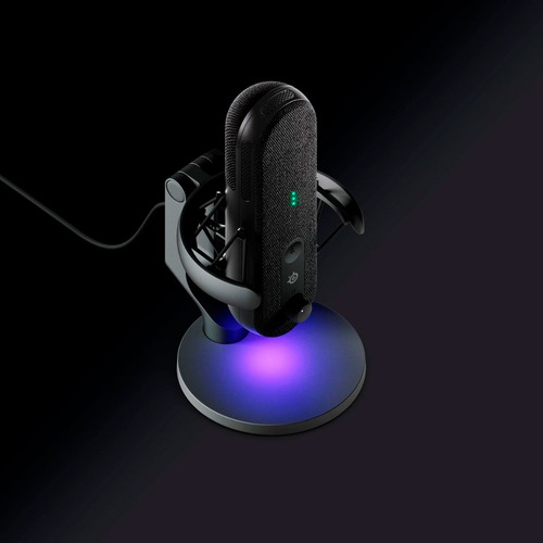 Microfono Gamer Steelseries Alias Usb C Condensador Color Negro