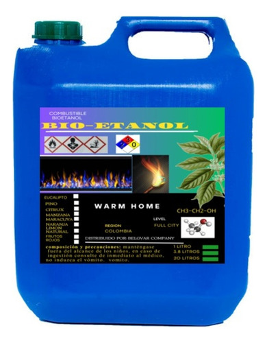 Etanol Bioetanol Wearm Home Para Chimeneas Y Antorchas 