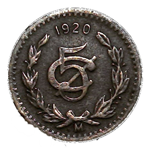 México 5 Centavos 1920   Mondedas L1 Oferta