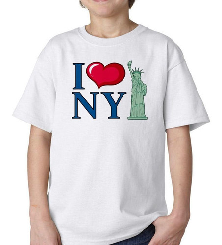 Remera De Niño Frase I Love New York Yo Amo New York