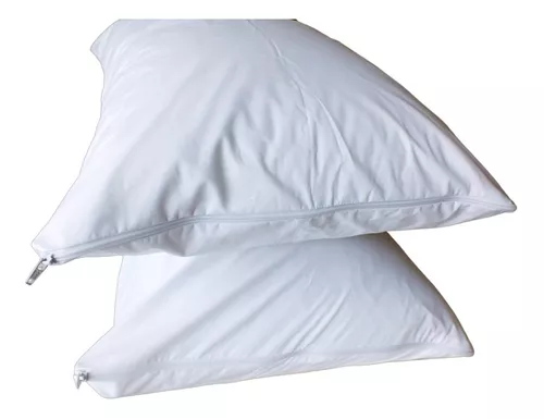 Pack 2 fundas almohada 50x90+5 cm blanco