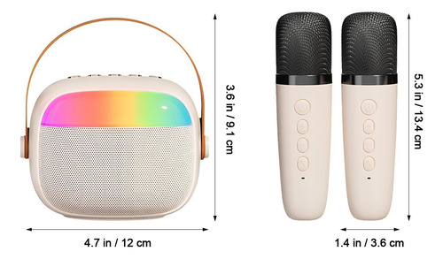 Máquina De Karaoke, Wireless Karaoke Speaker Con Luces