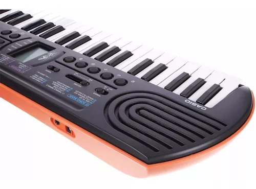 Mini teclado musical infantil casio sa 76 44 teclas portatil