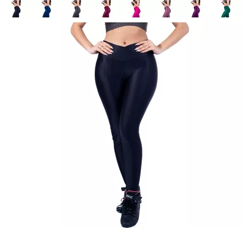 Calça Legging Cirre 3D Academia Cós Reto Roxo, Moda LLevo