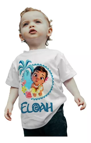 Moana Baby Cartoon infantil camiseta estampada, camiseta de