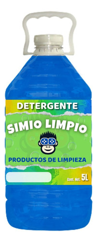 Detergente Jabon Liquido Ropa Colores 5 Litros Simio Limpio