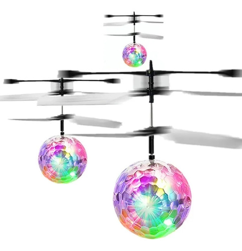 Esfera Helices Volador Sensor Mini Drone Juguete Niños Led