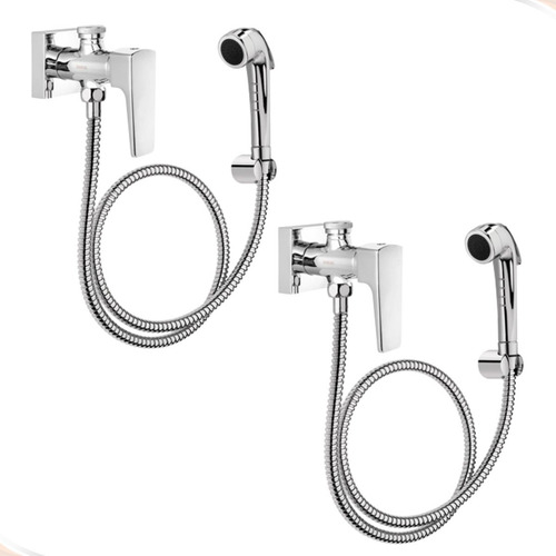 Kit 2 Ducha Higienica Registro Derivação Lift Cromada Docol
