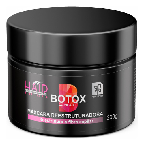 Máscara P/ Cabelos  Reestruturadora Botox 300g  Natural Rege