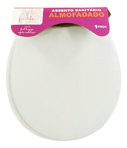 Assento Sanitário Almofadado Cor Branco