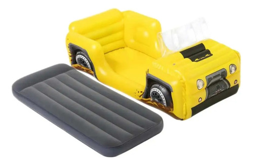 Cama Inflable De Carro 4×4 Para Niños 