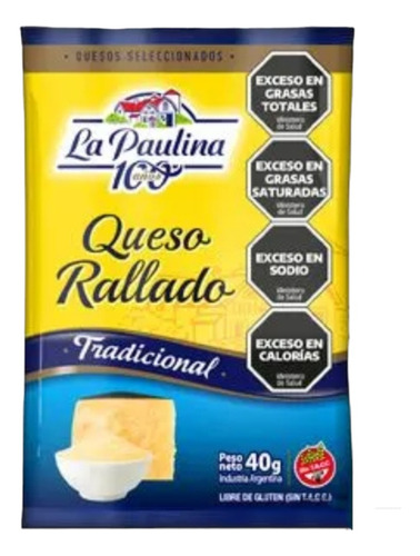 Queso Rallado Tradicional La Paulina De 40g, Pack 10u