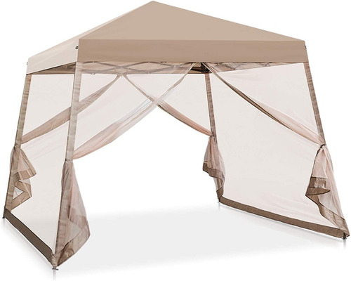 Gazebo Con Mosquitera Para Patio Color Beige Marca Coos Bay