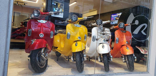 Moto Eléctrica Sunra Vintage Litio, 12 O 18 Cuotas / D