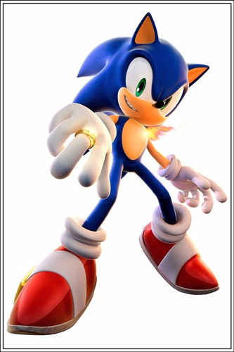 Sonic Poster Foto 60cmx90cm Cartaz Do Jogo