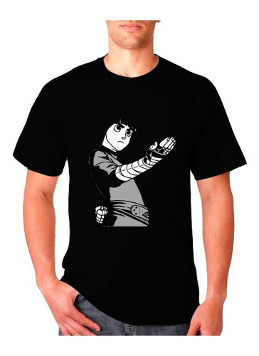 Poleras Estampadas Con Diseño Rock Lee Naruto