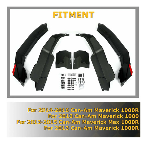 Cantoneras Salpicaderas Loderas Can Am Maverick 1000 13-16