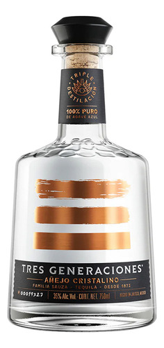 Pack De 2 Tequila Sauza 3 Generaciones Cristalino 700 Ml