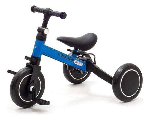 Camicleta Triciclo Bicicleta Para Bebes Niños 2 En 1 Love Color Azul