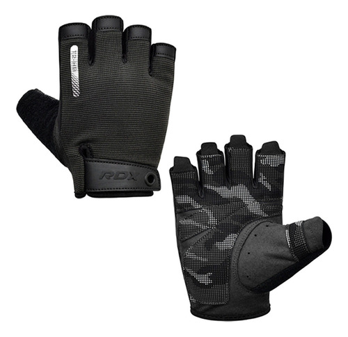 Guantes Medios Rdx De Levantamiento Black Wga-t2hb