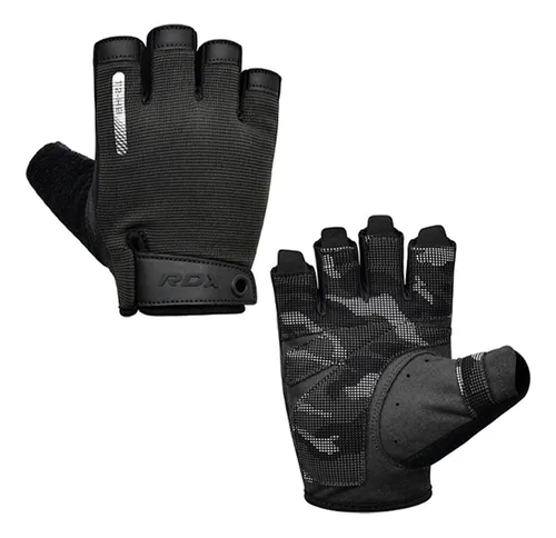 Guantes Medios Rdx De Levantamiento Black Wga-t2hb