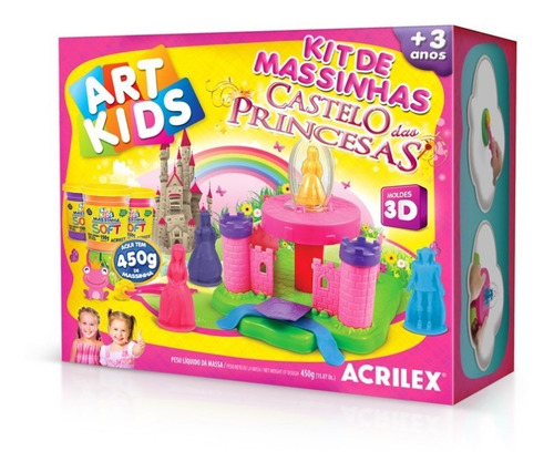 Art Kids 40032 Juego Masa Castillo Princesa Molde 3d Acrilex