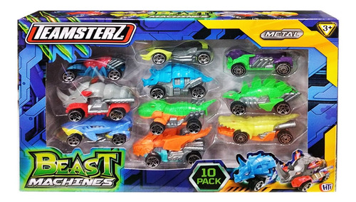 Teamsterz Beast Machine Vehiculo De Metal Pack X 10