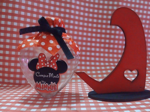 Souvenir Minnie - Mickey Pintados Y Con Gomitas