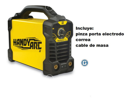 Imagen 6 de 10 de Soldadora Inverter Esab Conarco Handy Arc 162i Electrodo Mma