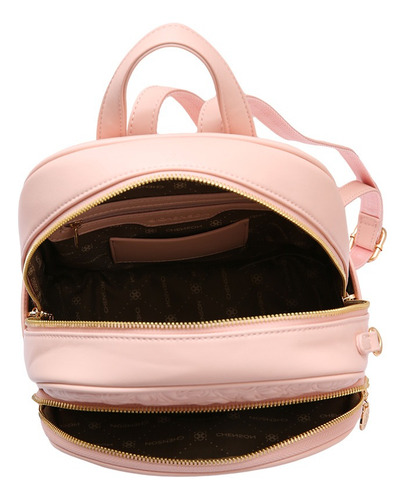 Mochila Feminina Chenson Heart Cool Costas 8485101 Rosa Liso