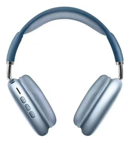 Audifonos Diadema Inalambricos Bluetooth Con Micrófono Azul