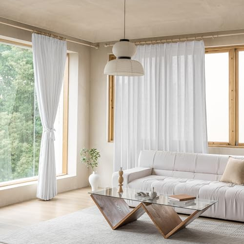 Cortinas Plisadas Semitraslúcidas 54x72 Con Ganchos