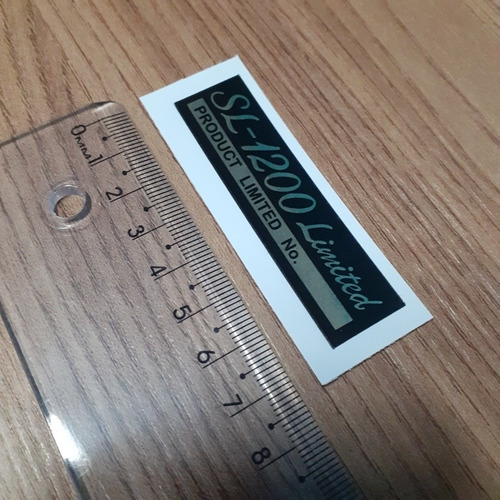 Frete Grátis: Adesivo Technics Sl-1200 Limited Gold Laminado