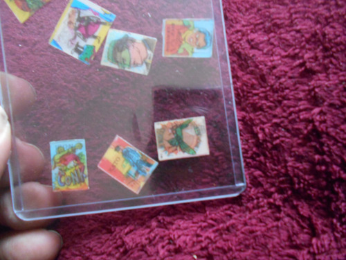 7 Cromos Pequeños Lenticulares Álbum Marinelandia Batman (Usado)