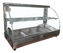 Comprar Baño De Maria Exhibidor Vitrina Guiso Vidrio Curvo 0.7 Metro