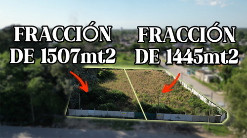 2 Fracciones 2952mt2 Venta Individual O En Conjunto A 5 Min. De La Estación José C. Paz