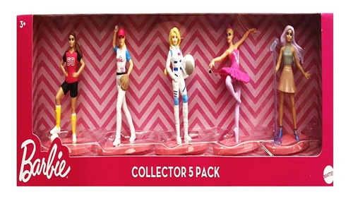 Pack De 5 Figurillas Collection Barbie Mattel