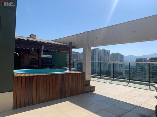 Imagem 3 de 16 de Recreio ( Sunset Club Residence) Maravilhosa Cobertura Duplex 3 Quartos 184m² - Sunset Cbq - 69832502
