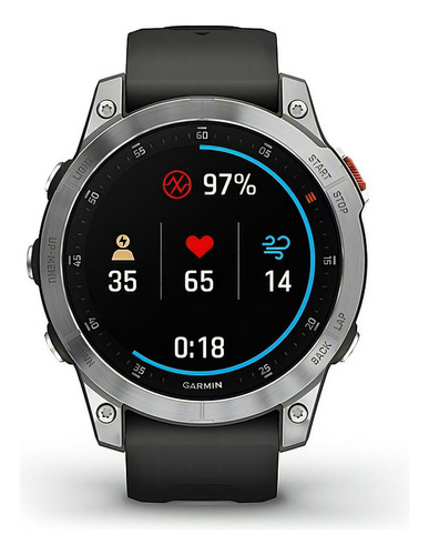 Relógio Garmin Epix 2 cinza/prata 47 mm