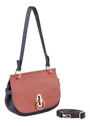 854-59 Bolsa Casual Para Dama Color Café/negro