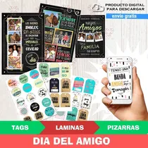 Comprar Kit Imprimible Dia Del Amigo Pizarras Editables