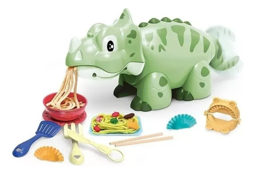 Juego Maquina De Fideos Dinosaurio Masas Moldear Plasticina