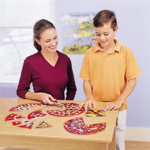 Learning Resources Pizza Fraction Fun Game, 13 Fracciones De