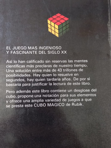 El Cubo Magico De Rubik André Warusfel (Usado)