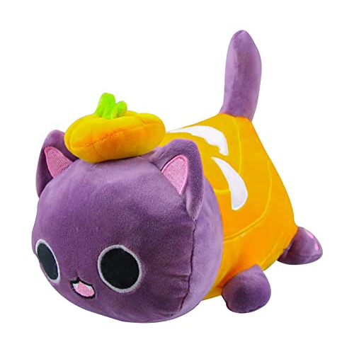 Peluche De Gato Calabaza, Peluche De Comida De Gato Mee...